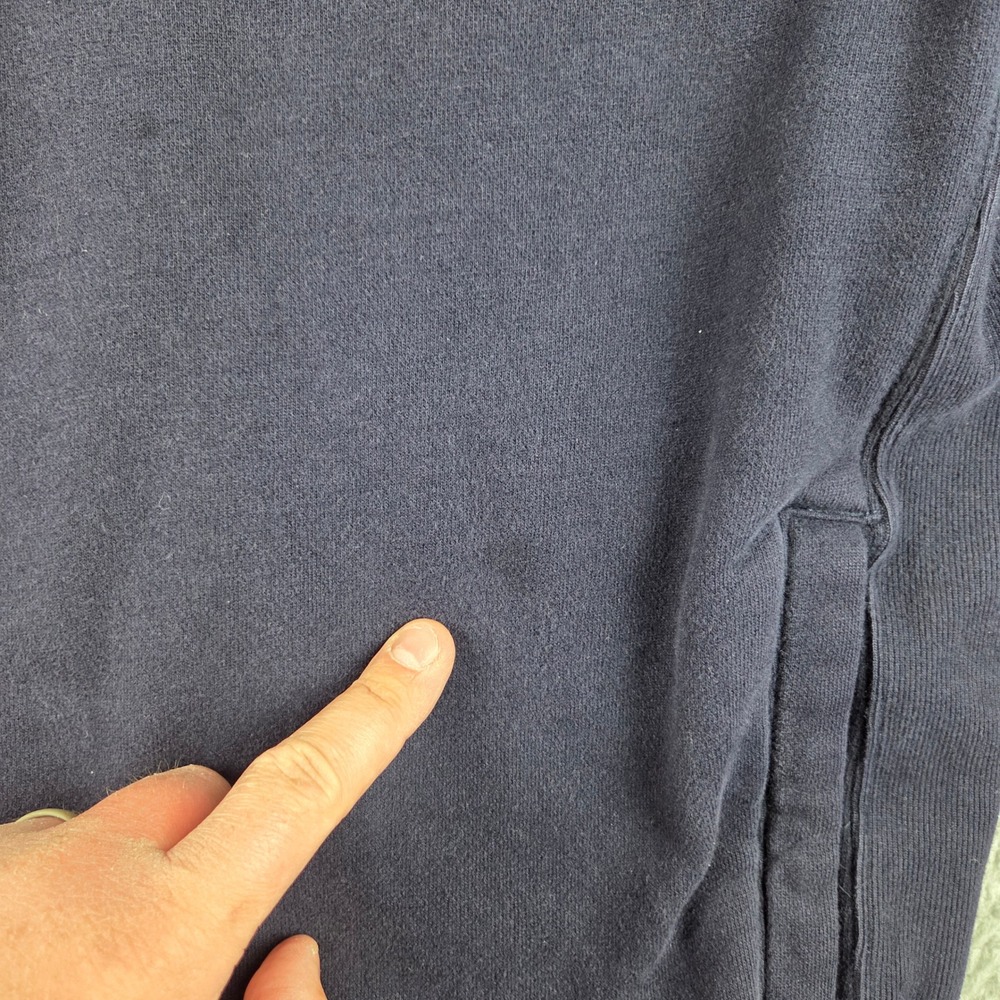 Polo Ralph Lauren Track Jacket Mens 2XB Navy‎ Blue Thermal Lined Full Zip Stripe - Picture 5 of 10